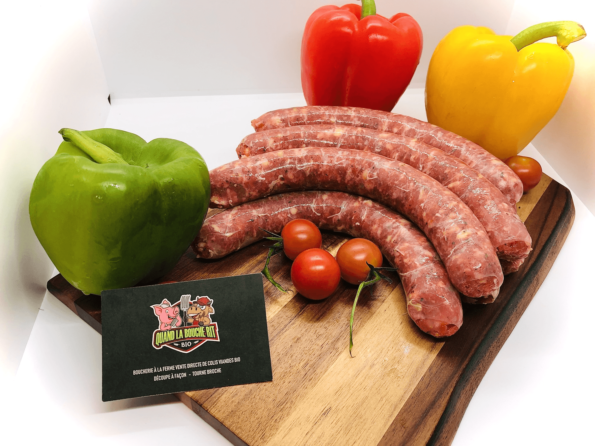 Saucisses et préparations maison, atelier de boucherie à Ruette
