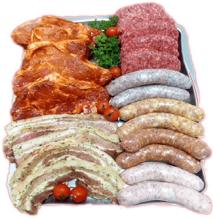 Colis de viande artisanale, étiquette BIO, circuit court Gaume